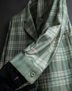 "BURBERRYS" Mint green check pattern skirt type set up