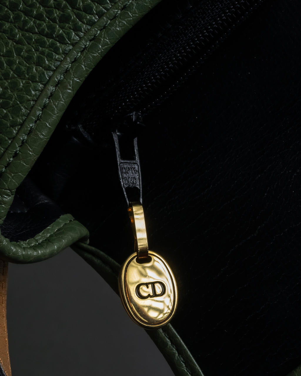 "Christian Dior" 80’s-90’s equestrian grain leather shoulder bag