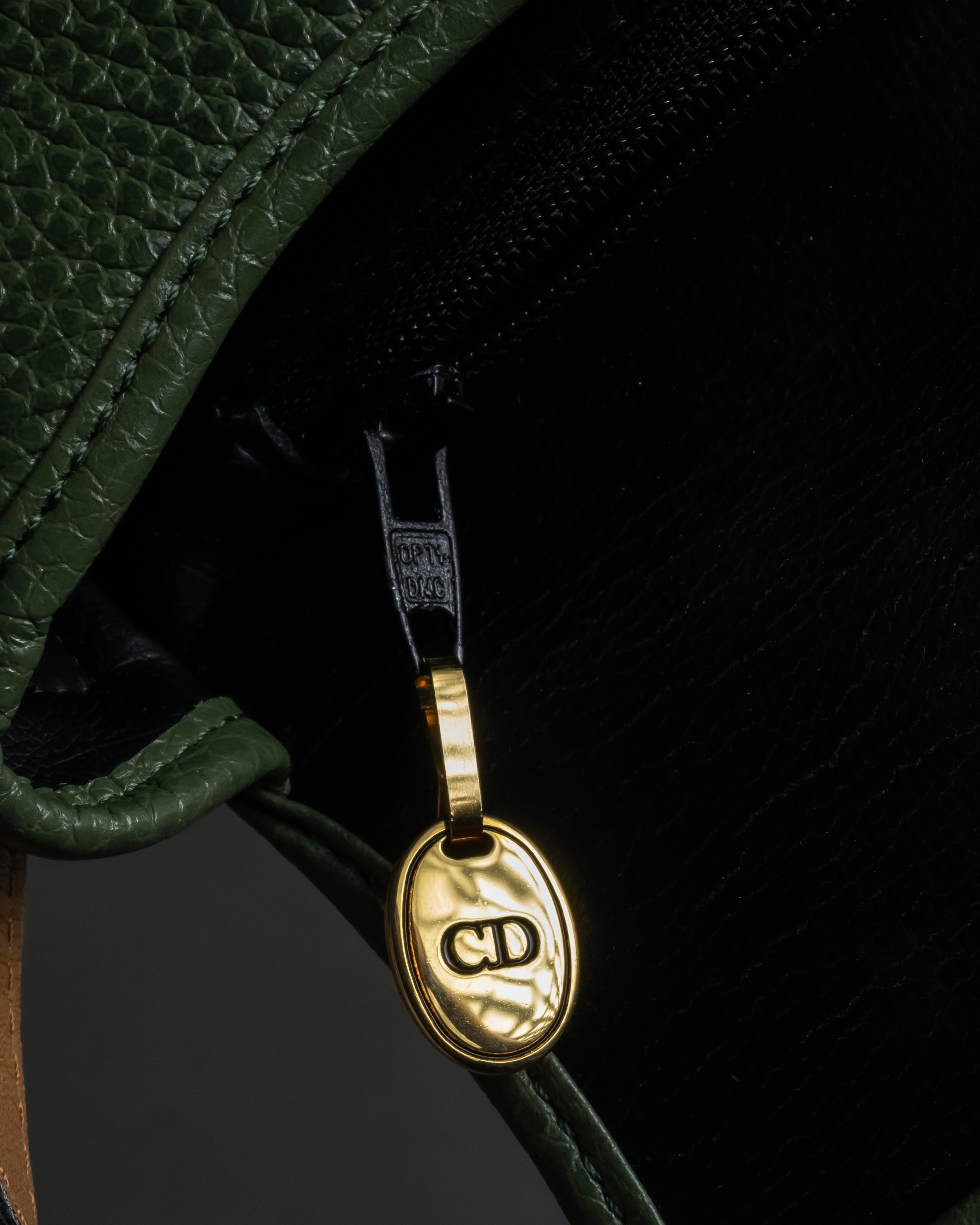 "Christian Dior" 80’s-90’s equestrian grain leather shoulder bag