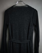 “DRIES VAN NOTEN” 90’s–Early 00’s Cashmere and silk layered belted cardigan