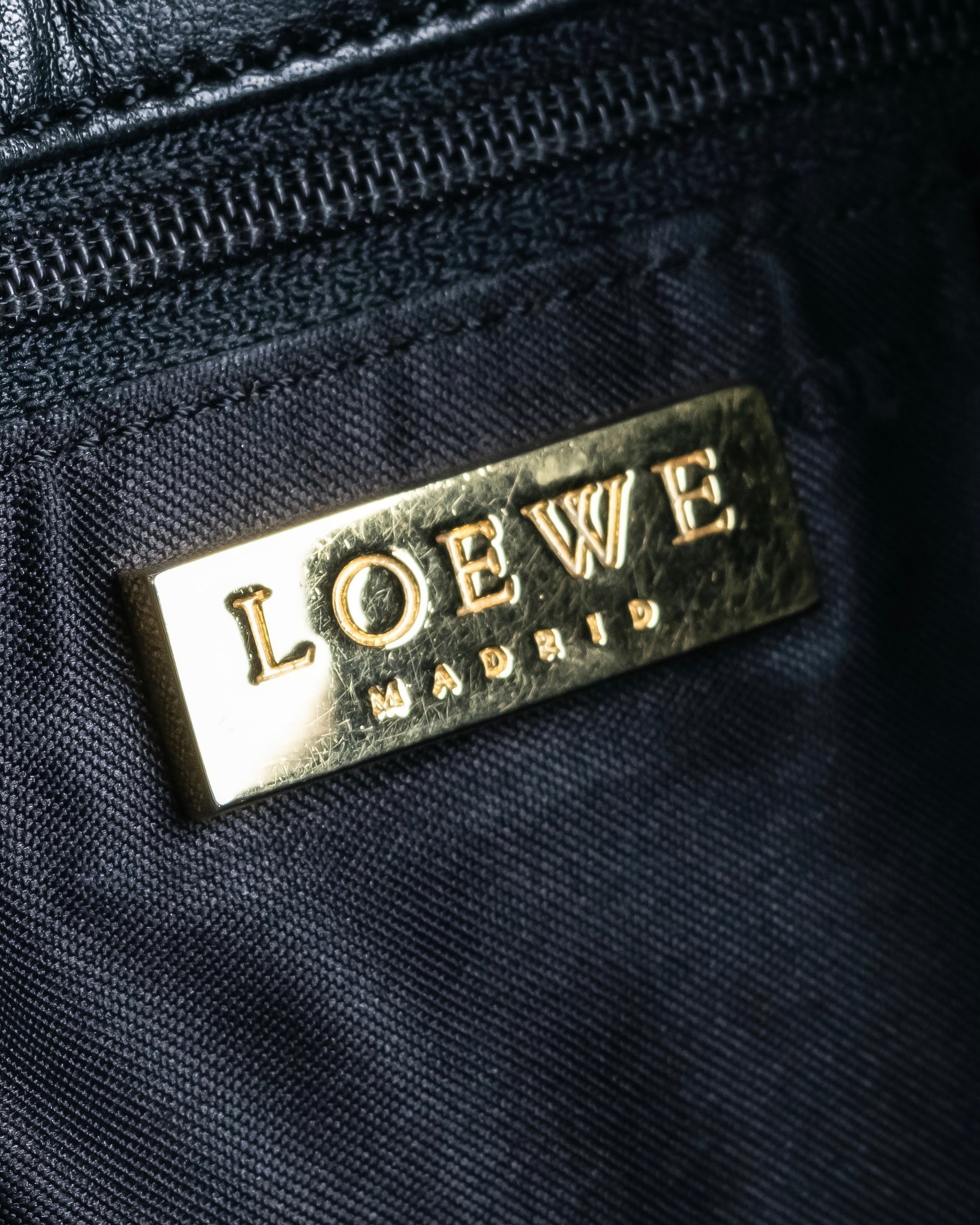 "LOEWE" Real fur and nappa leather tote bag