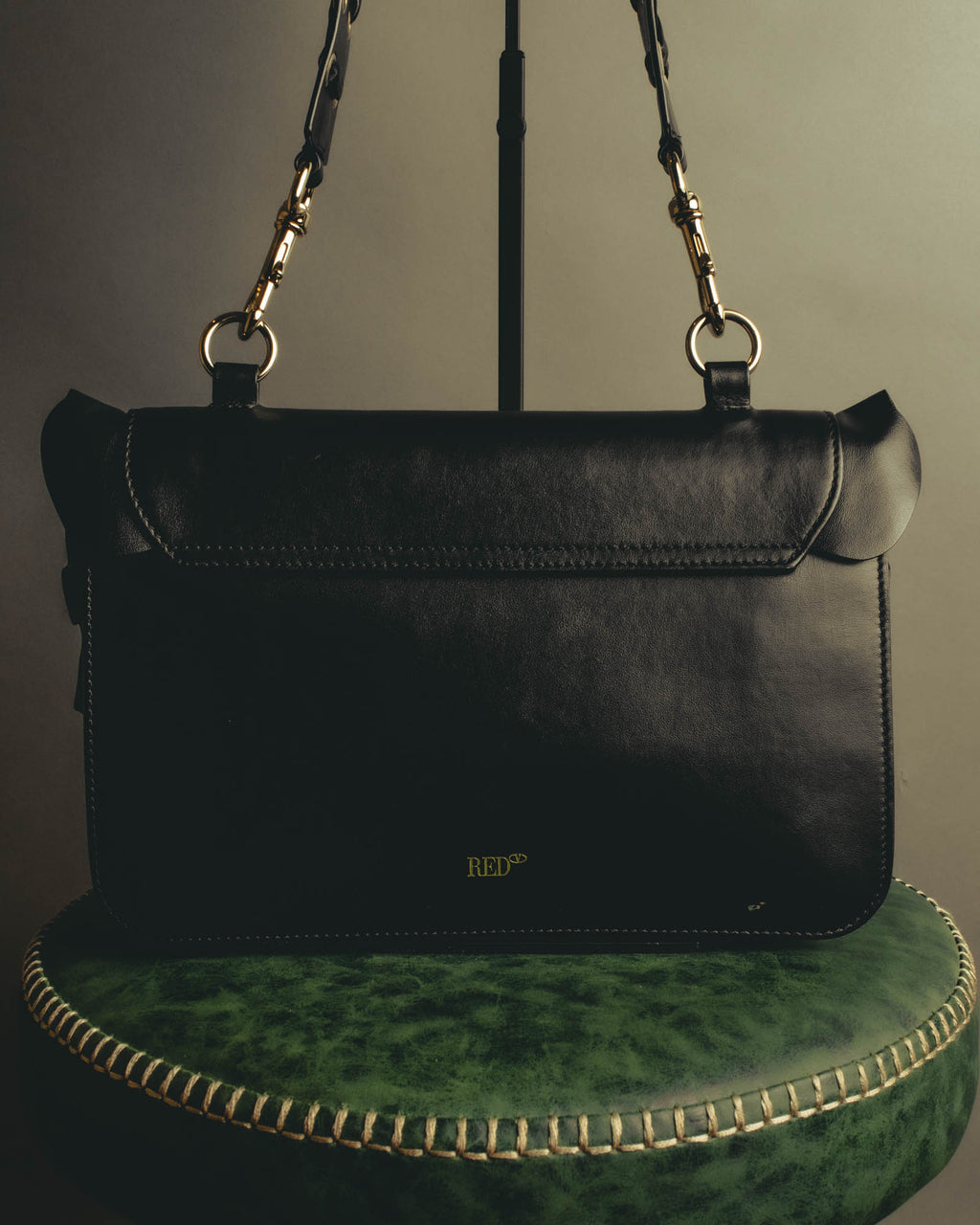 "RED VALENTINO" 2010's Ruffled leather shoulder bag