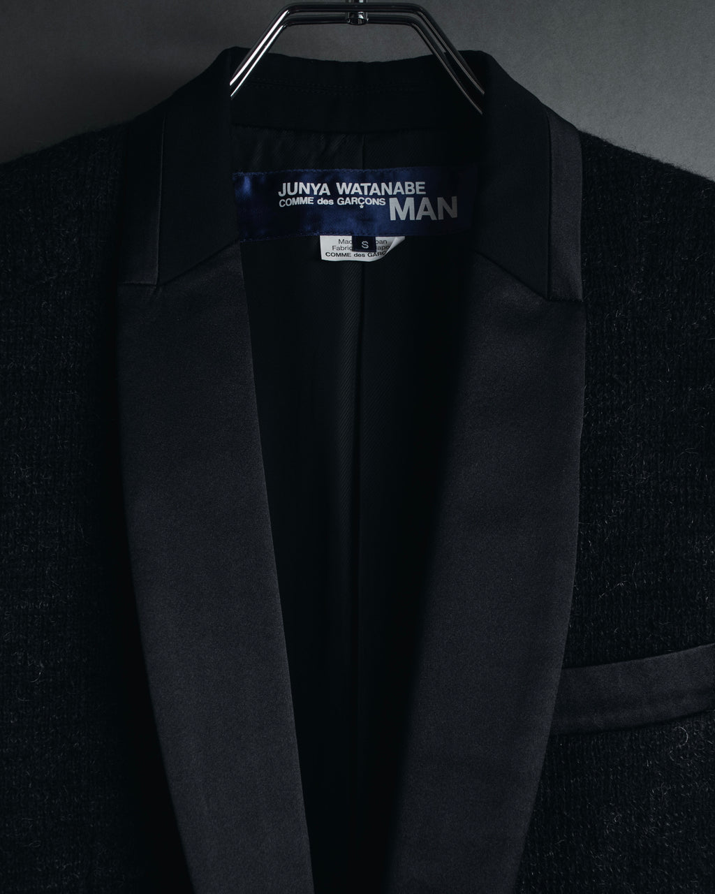 –SPECIAL– "JUNYA WATANABE COMME des GARÇONS MAN" 2015AW mohair blend satin shawl lapels jacket