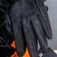 "HERMES" H motif design suede leather gloves