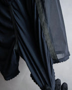 "JEAN PAUL GAULTIER MAILLE FEMME" Sheer shirring design design half pants