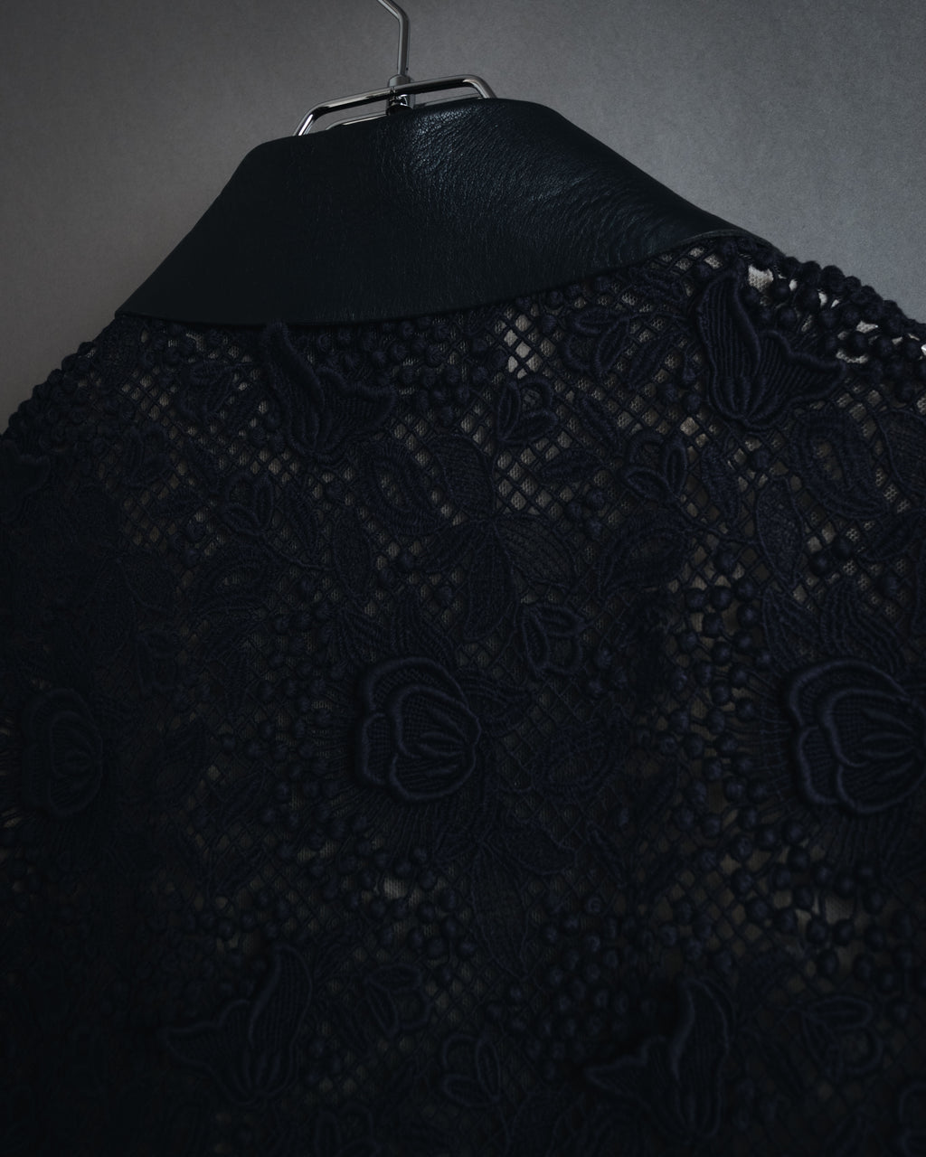 –SPECIAL– "VALENTINO"
Early 2010s lace and leather double-breasted jacket
