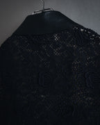 –SPECIAL– "VALENTINO"
Early 2010s lace and leather double-breasted jacket