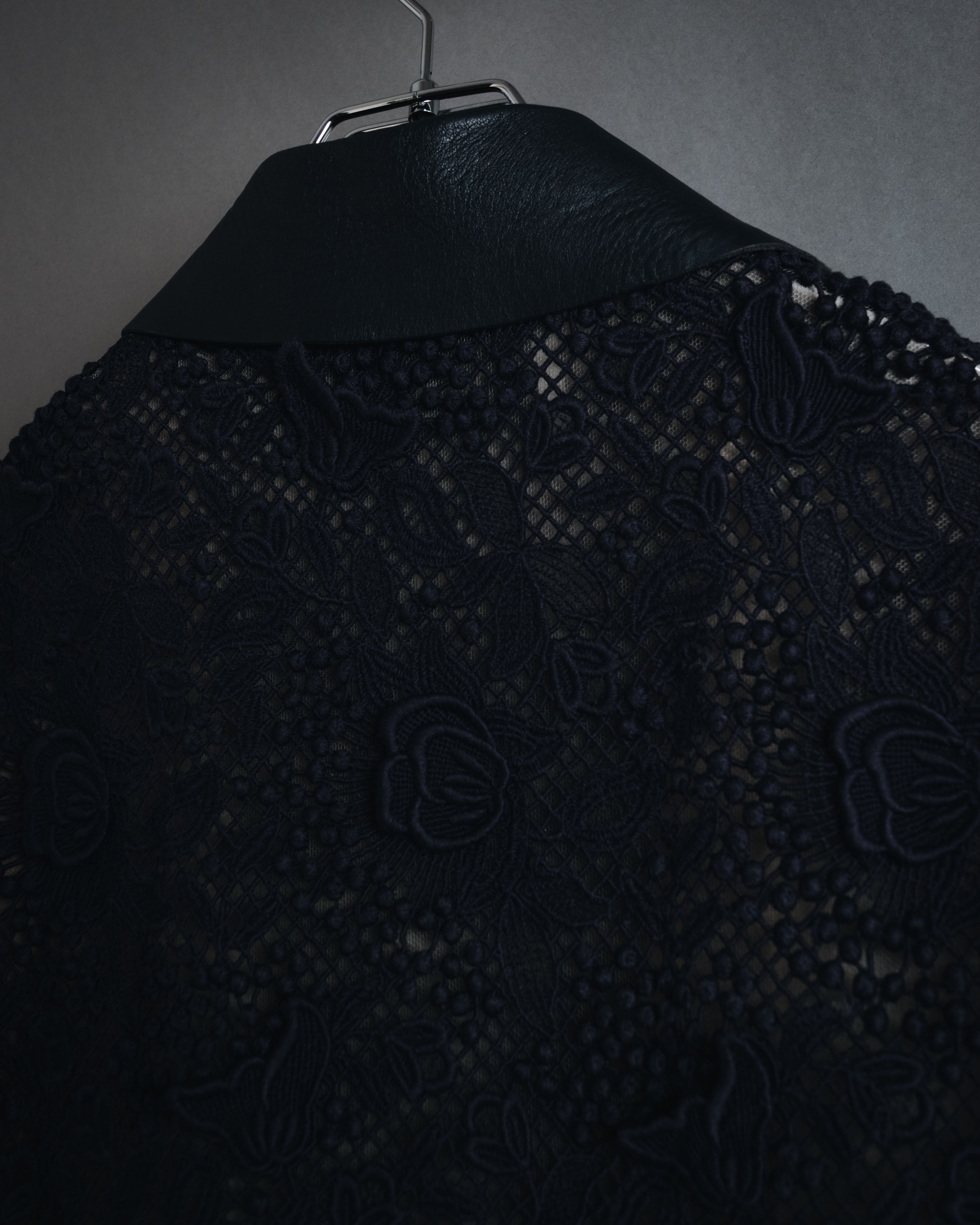 –SPECIAL– "VALENTINO"
Early 2010s lace and leather double-breasted jacket