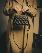 –SPECIAL– “Maison Margiela” 2024-25 Glam slam embroidered trapezoid leather bag