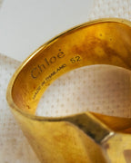 "Chloé" 2015 AW Gold alphabet ring