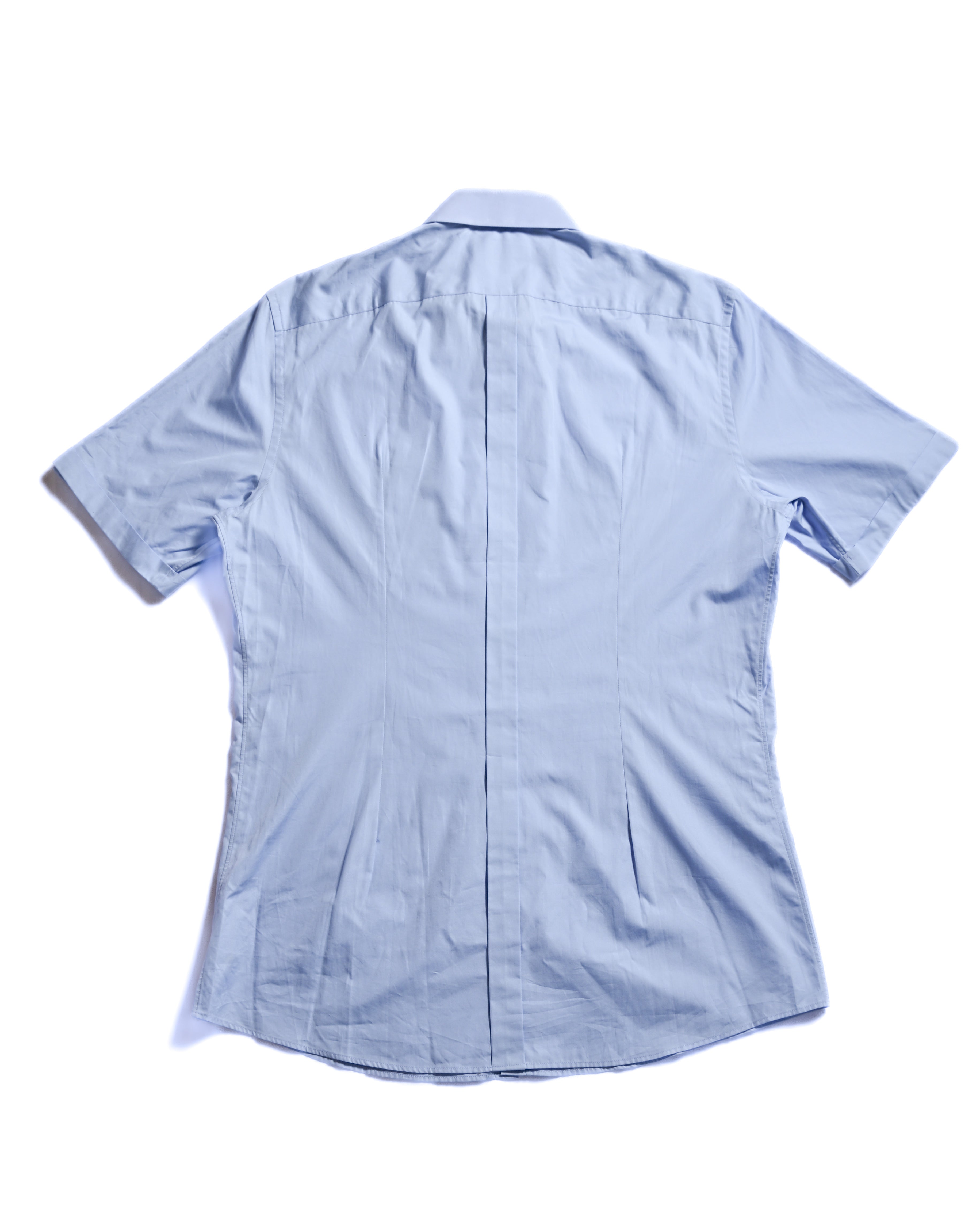 DOLCE & GABBANA (Gold)/ Oversized Design Short Sleeves Shirt Blue