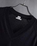 "HERMES" Cashmere silk blend V-neck knit