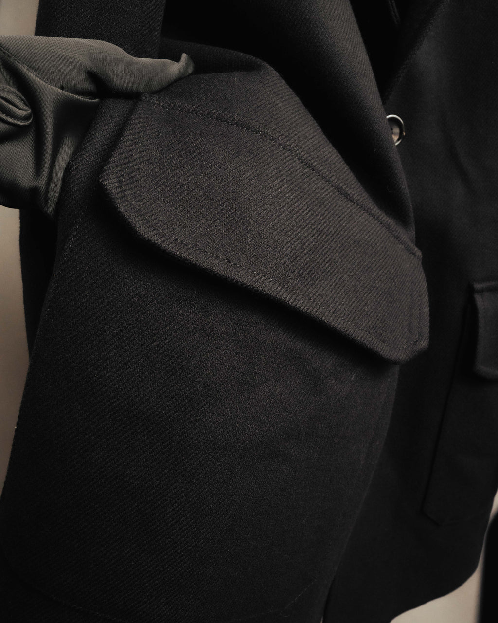 “MOSCHINO” 90’s-00’s wool cashmere tailored long coat