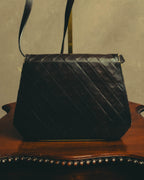 "Yves Saint Laurent" 80's-90's Quilted leather shoulder bag