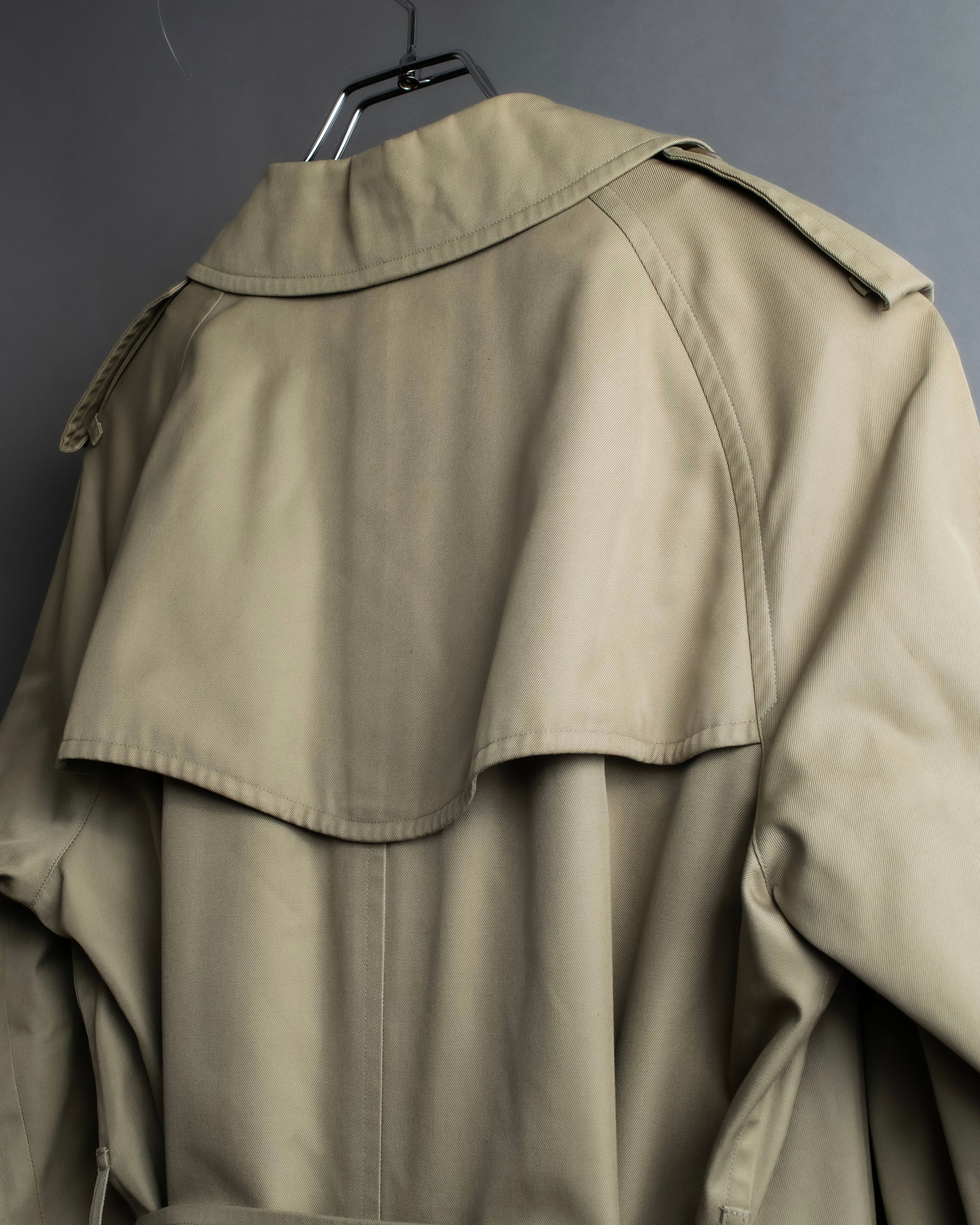 "BURBERRYS" Military detail long trench coat