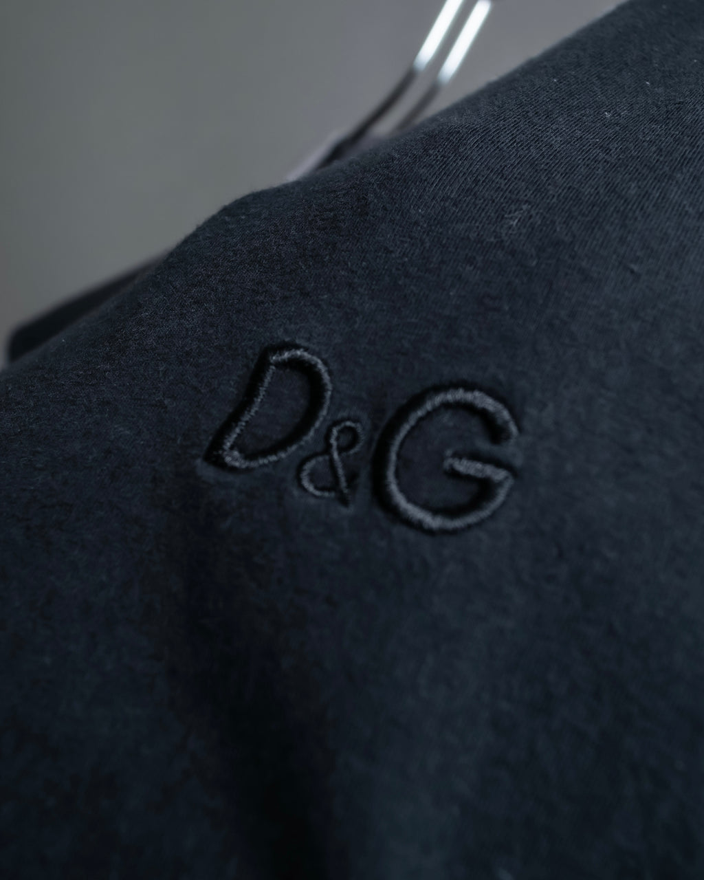 "DOLCE & GABBANA" Black and grey bicolor short sleeve T-shirt