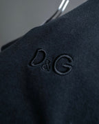 "DOLCE & GABBANA" Black and grey bicolor short sleeve T-shirt