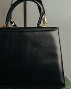 "Salvatore Ferragamo" 90's-00's Classic gancini leather top handle bag