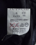 "YOHJI YAMAMOTO FEMME" 10AW Pinstripe pattern tuck wide slacks