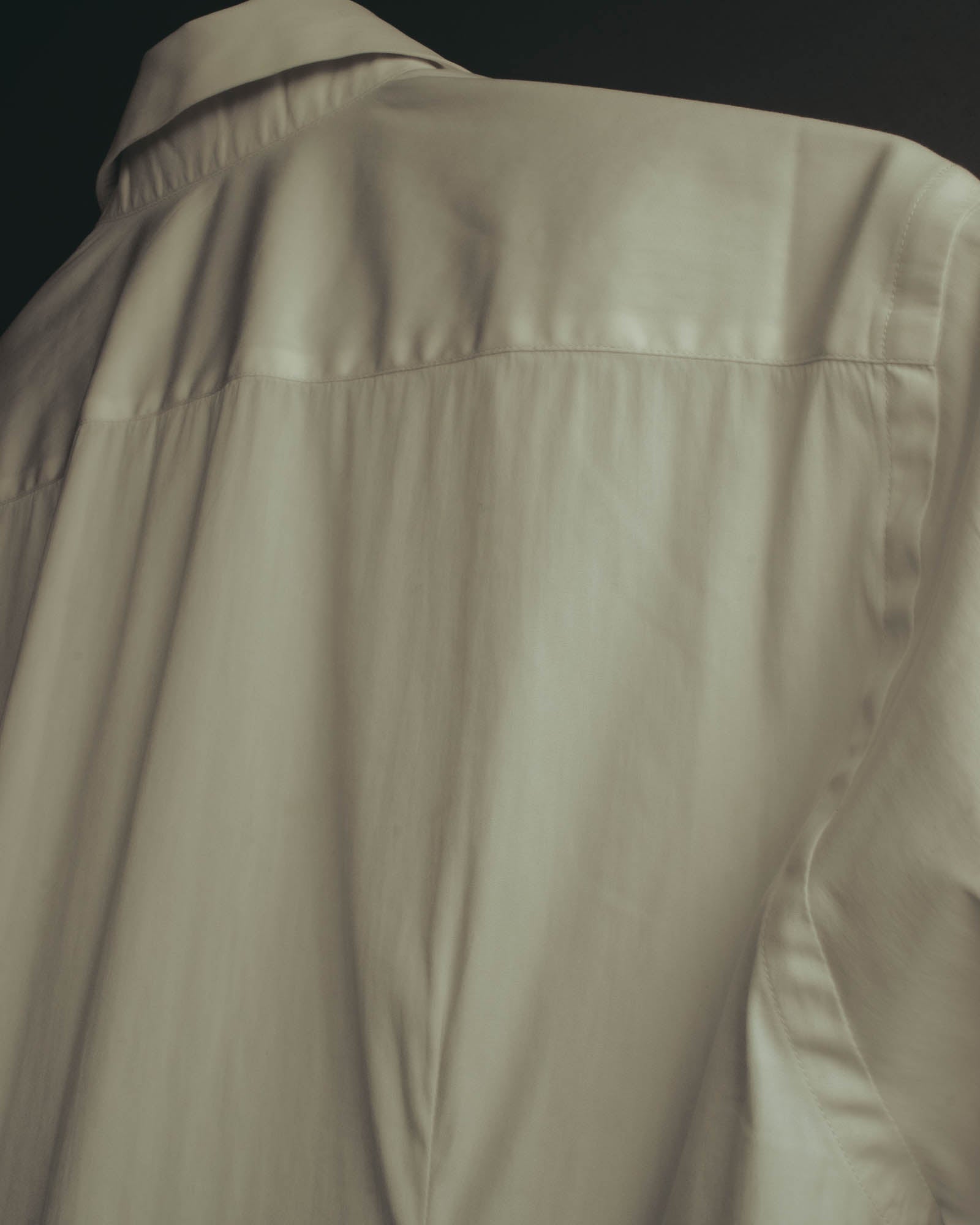-SPECIAL- "PRADA" 10's-20's Stretch cotton silk-touch dress shirt
