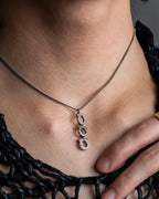 "Salvatore Ferragamo" Gancini pendant silver necklace