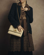 -SPECIAL- “VALENTINO ROMA” 1998-2008 Lace belted sheer coat dress