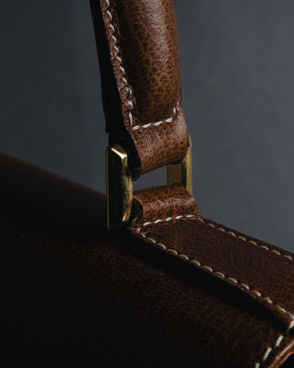 "Salvatore Ferragamo" 90’s structured top-handle leather bag