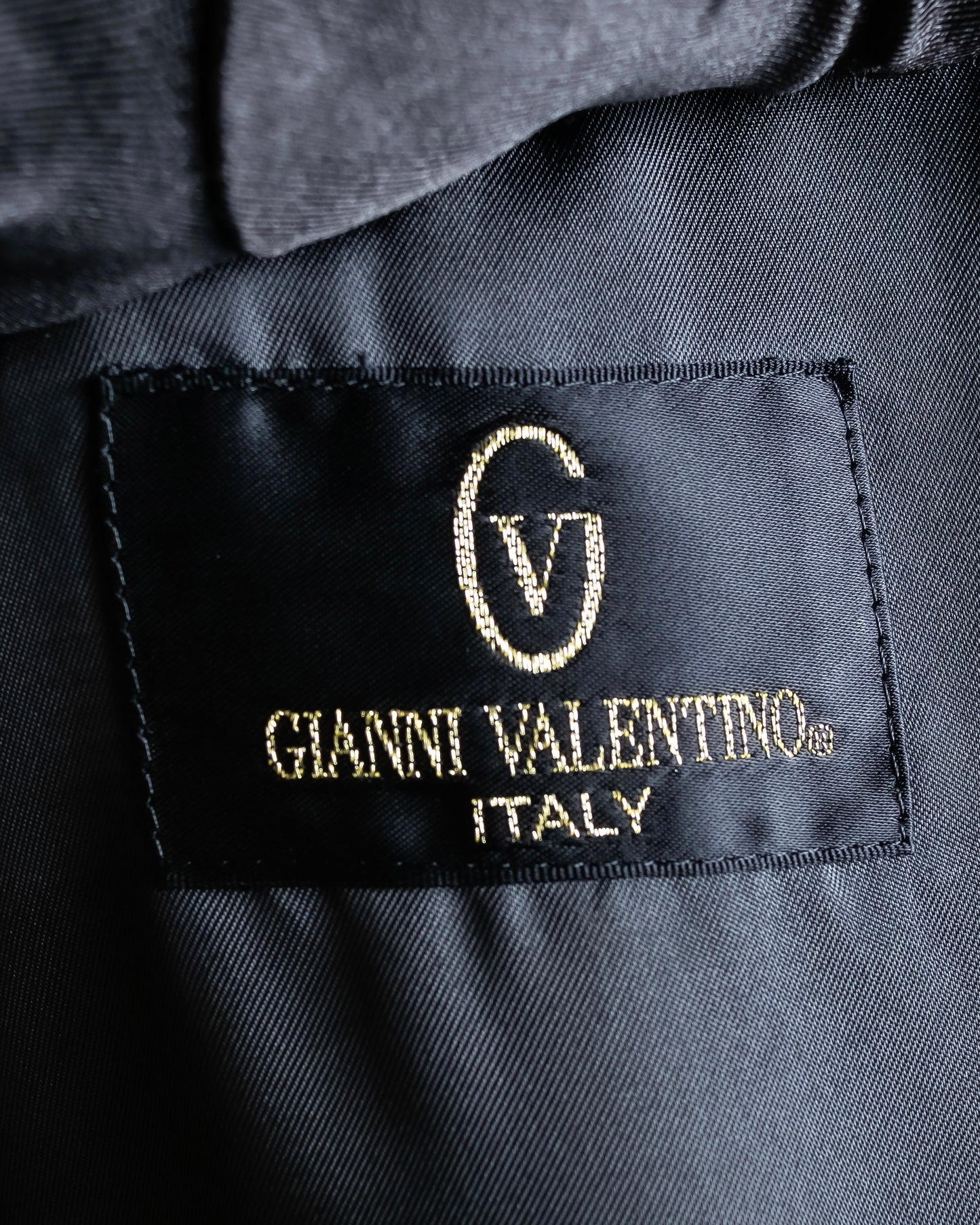 "GIANNI VALENTINO" 100% cashmere oversized chesterfield coat