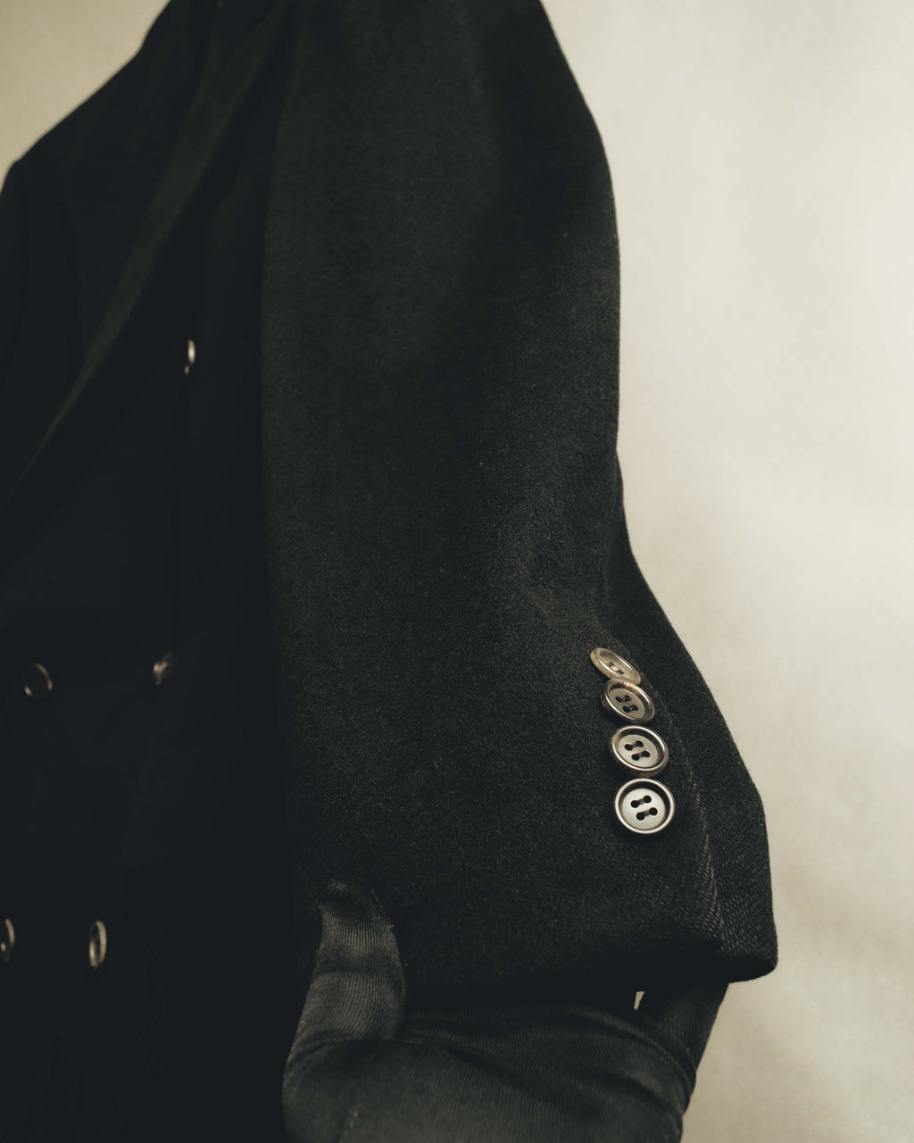 "Burberrys" 80's-90's Classic double-breasted wool overcoat