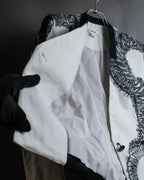 "HELMUT LANG" Seahorse motif design short jacket