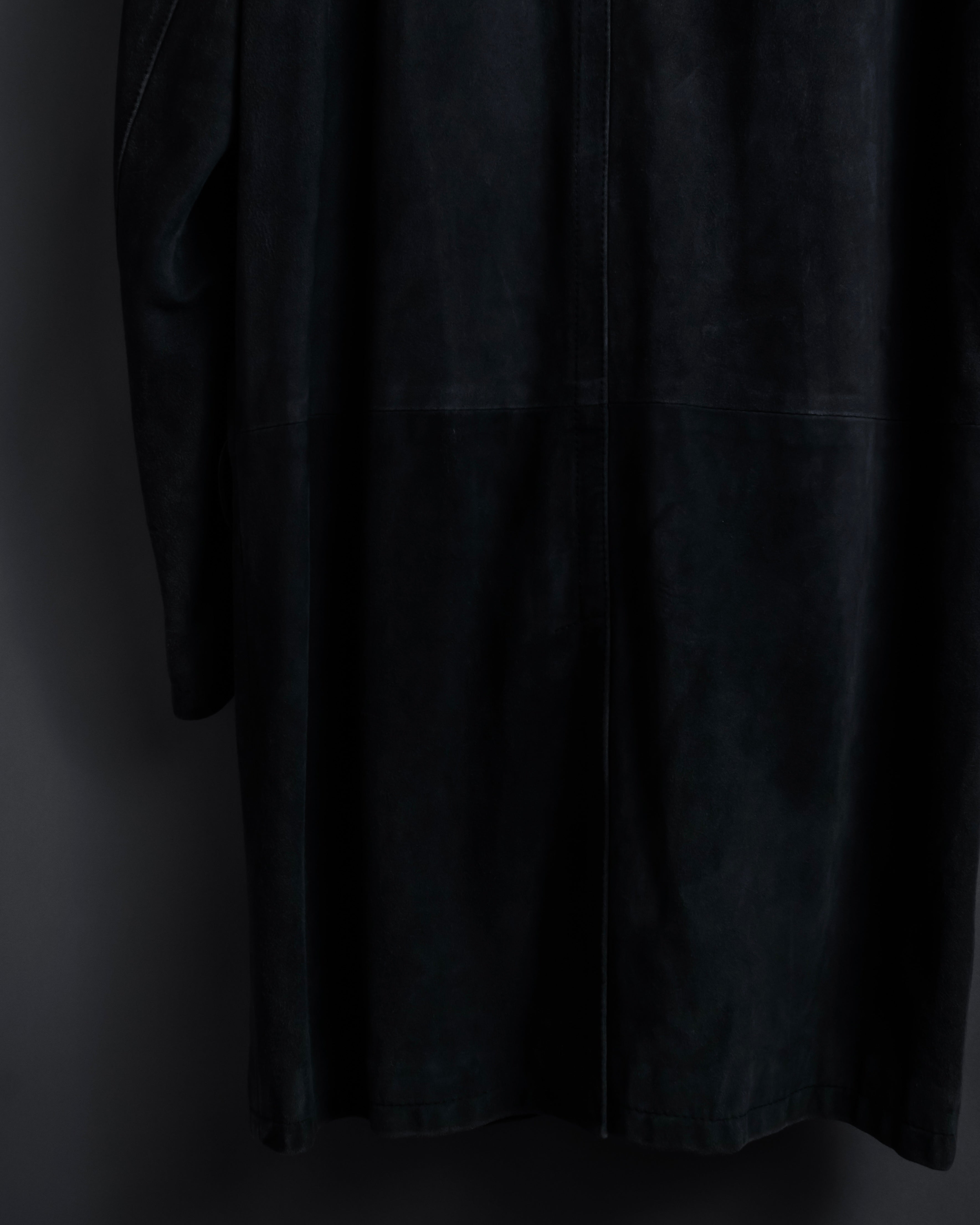 -SPECIAL- "GUCCI" 1998's-01's Tom Ford period beautiful faded suede long coat