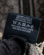 "GUCCI" GG monogram &amp; check pattern fringe large stole