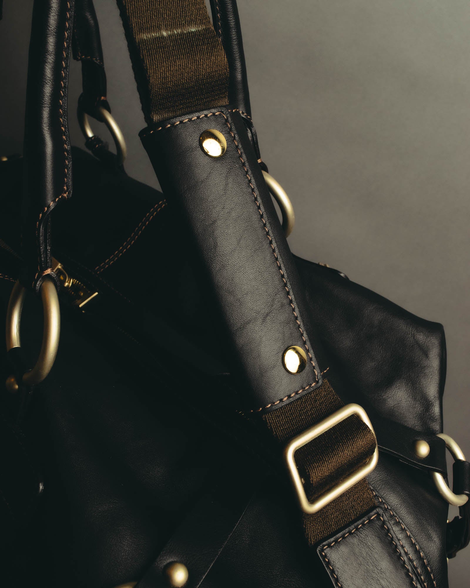 "Valerio Valeriani" 00's-10's Convertible leather Boston bag