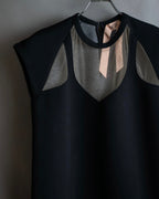 "N21 NUMERO VENTUNO" Tulle panel design tunic