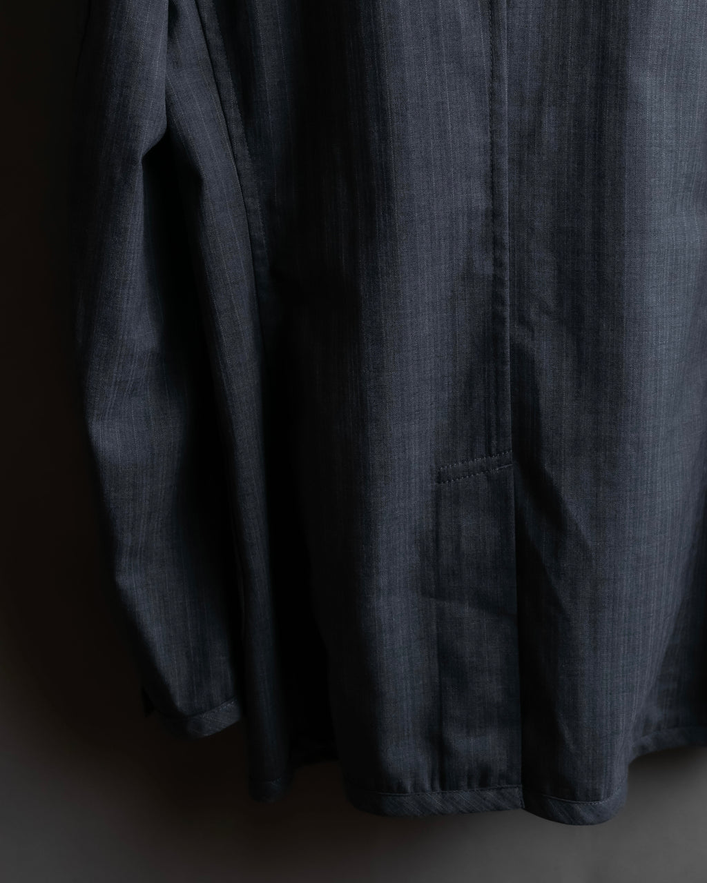 "COMME des GARCONS HOMME PLUS" 14SS modified lapel design striped jacket