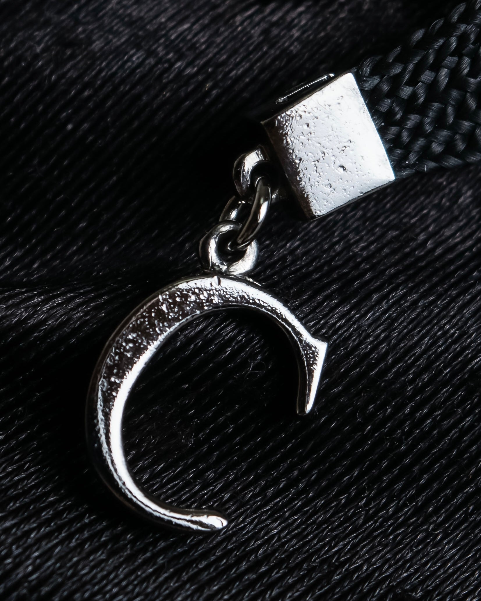 "Christian Dior" Logo design charm ribbon tie bracelet