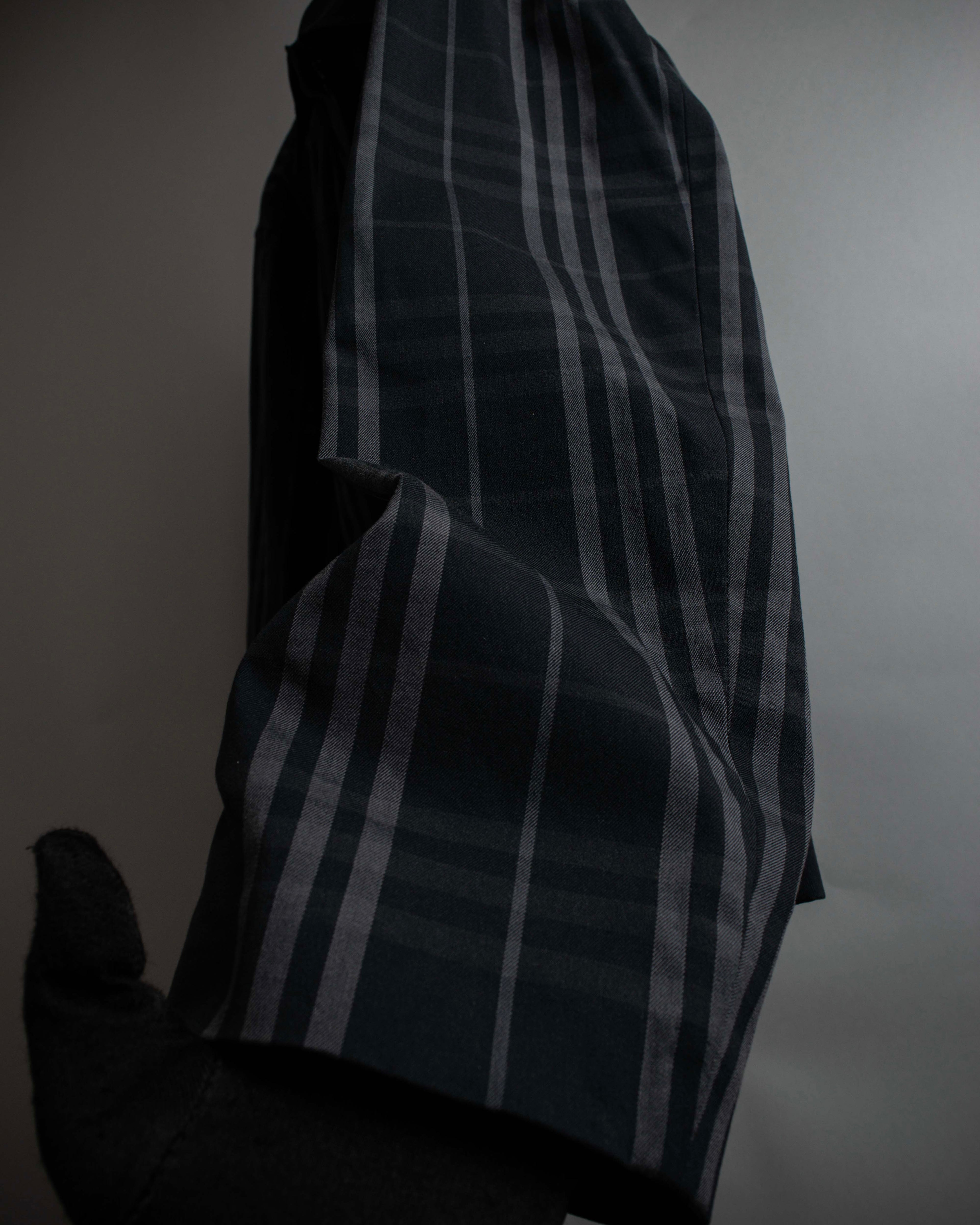 "BURBERRY" Combination leather design check pattern one-shoulder bag