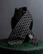 "GUCCI" Cord embroidery glossy necktie