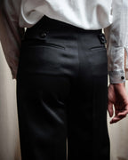 "CHANEL" Fringe design high waist straight cut slacks