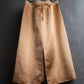 "GUCCI" 100% silk glossy cropped length skirt