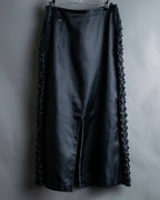 “tricot COMME des Garçons AD1999" Ribbon designed long skirt