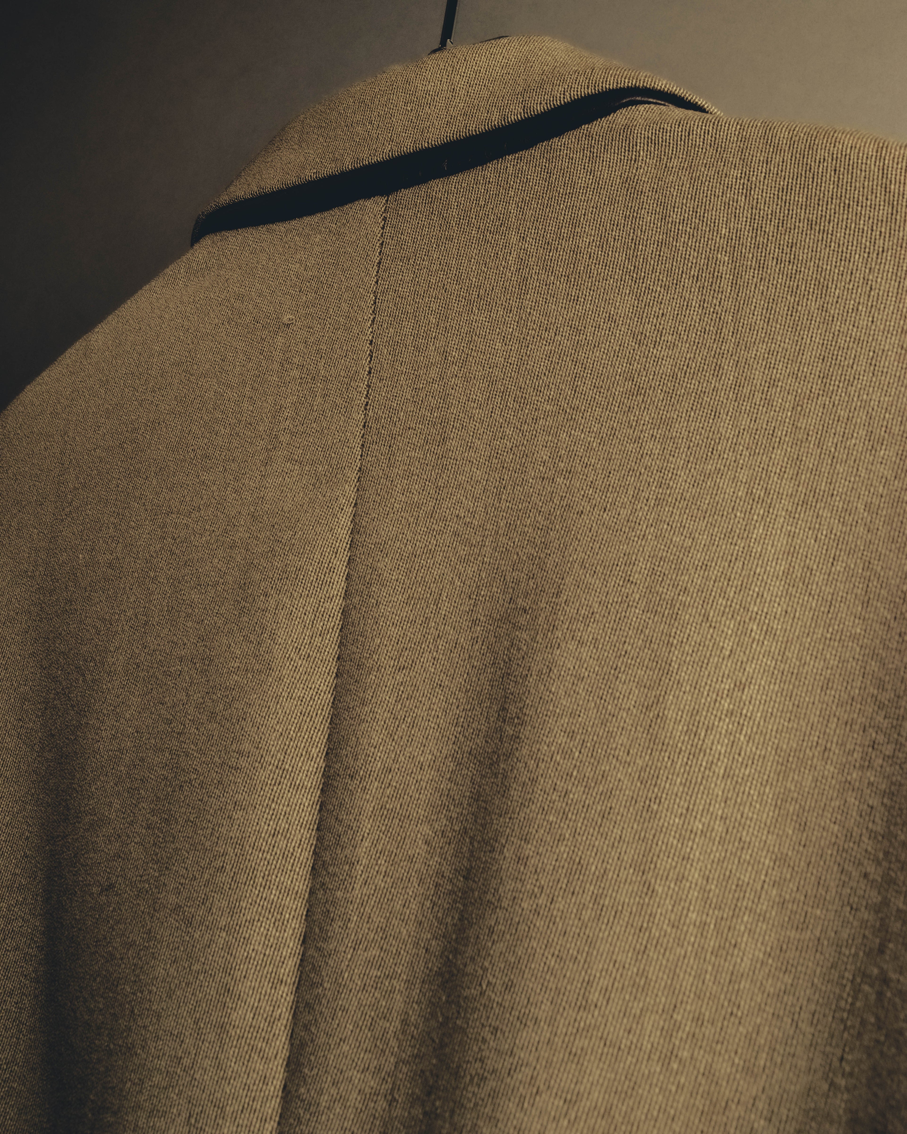 -SPECIAL- "Hermès" 80's-00's Leather collar tailored blazer