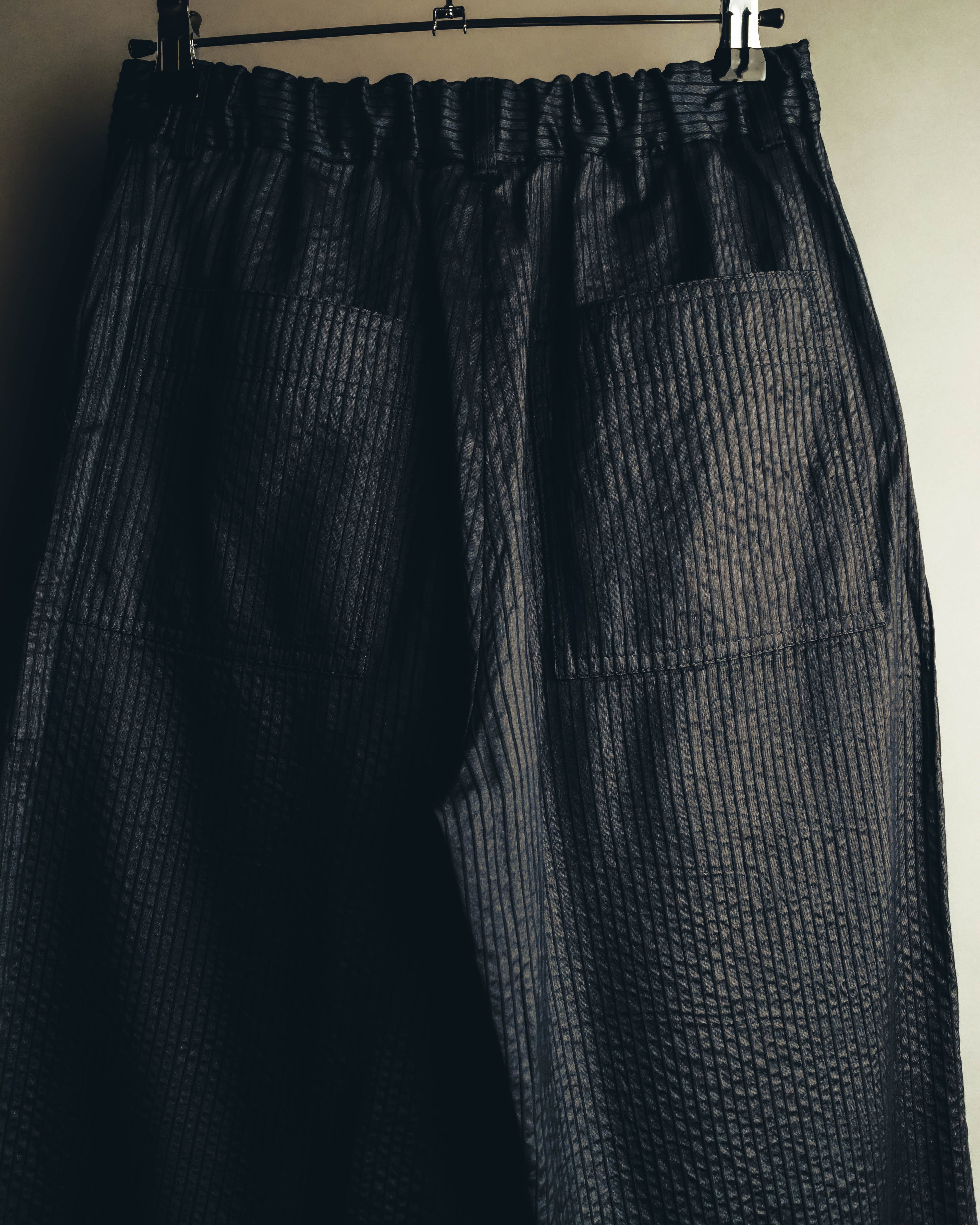 "Christian Dior" 20's Sheer striped silk cotton wide-leg trousers
