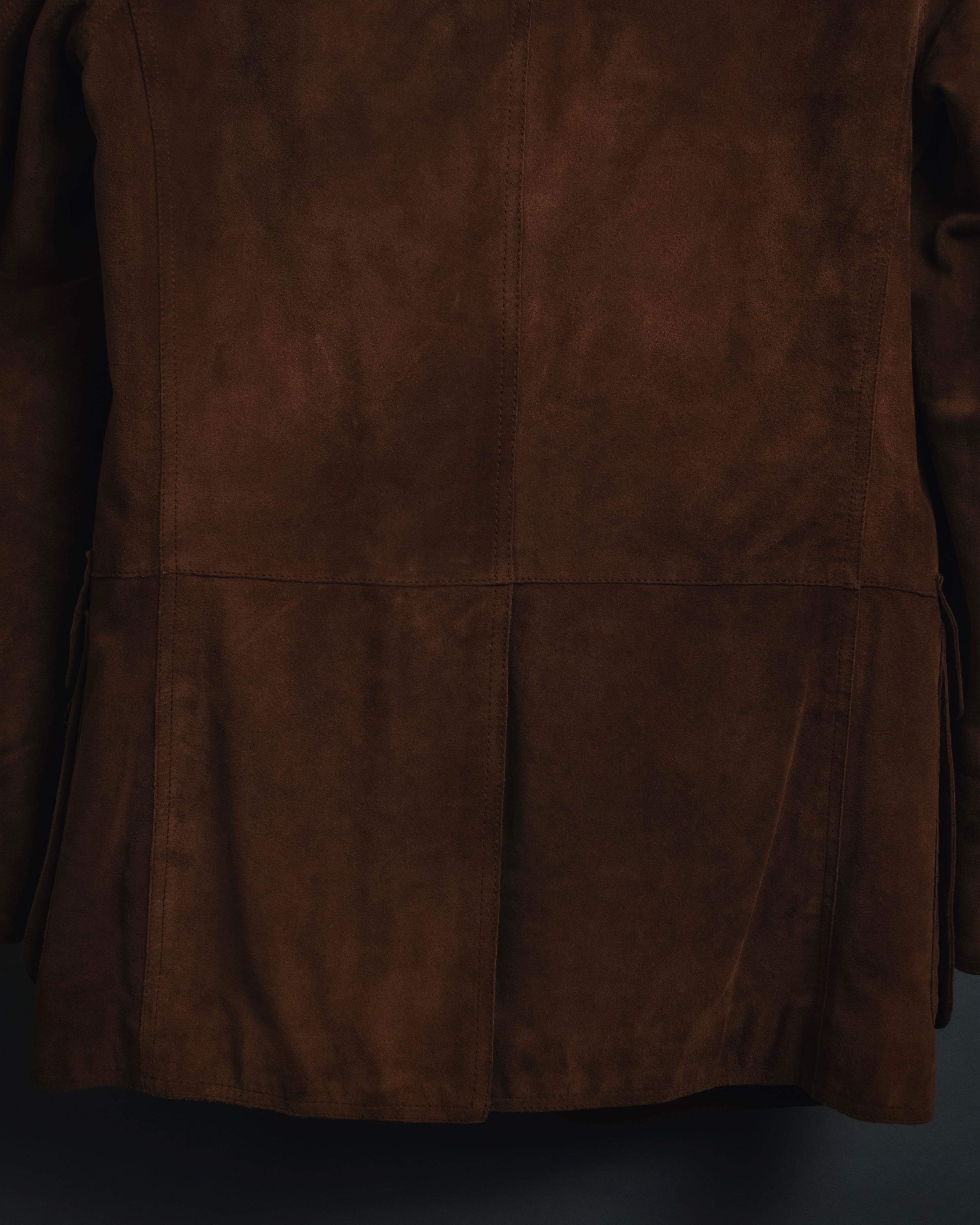 –SPECIAL– "Salvatore Ferragamo" 00’s reversible shearling sheep skin jacket