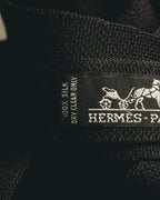 "Hermès" Black silk knit tie