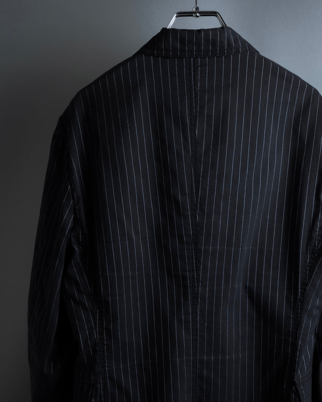 "Dolce & Gabbana" Collar switching design pinstripe pattern tailored jacket