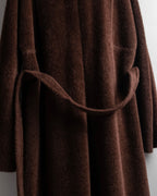 "Max Mara" Alpaca wool belted stand collar long coat