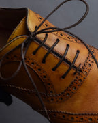 "Christian Louboutin" Brogue detail wingtip leather shoes