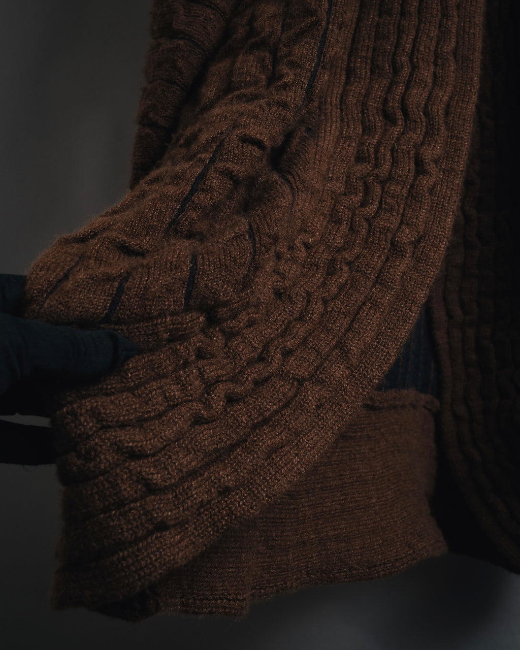 "Salvatore Ferragamo" 00’s Cashmere blend shawl-collar knit cardigan