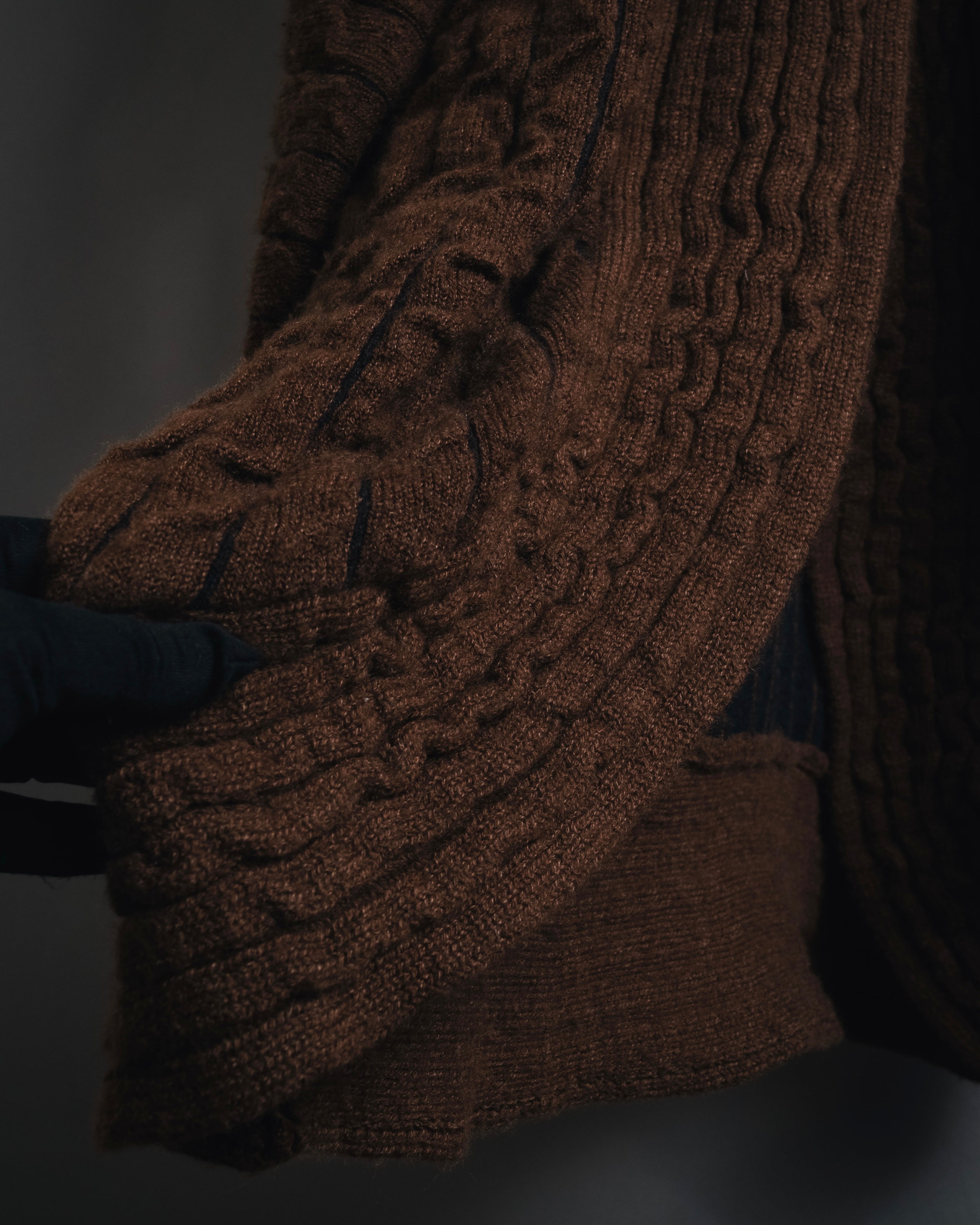 "Salvatore Ferragamo" 00’s Cashmere blend shawl-collar knit cardigan